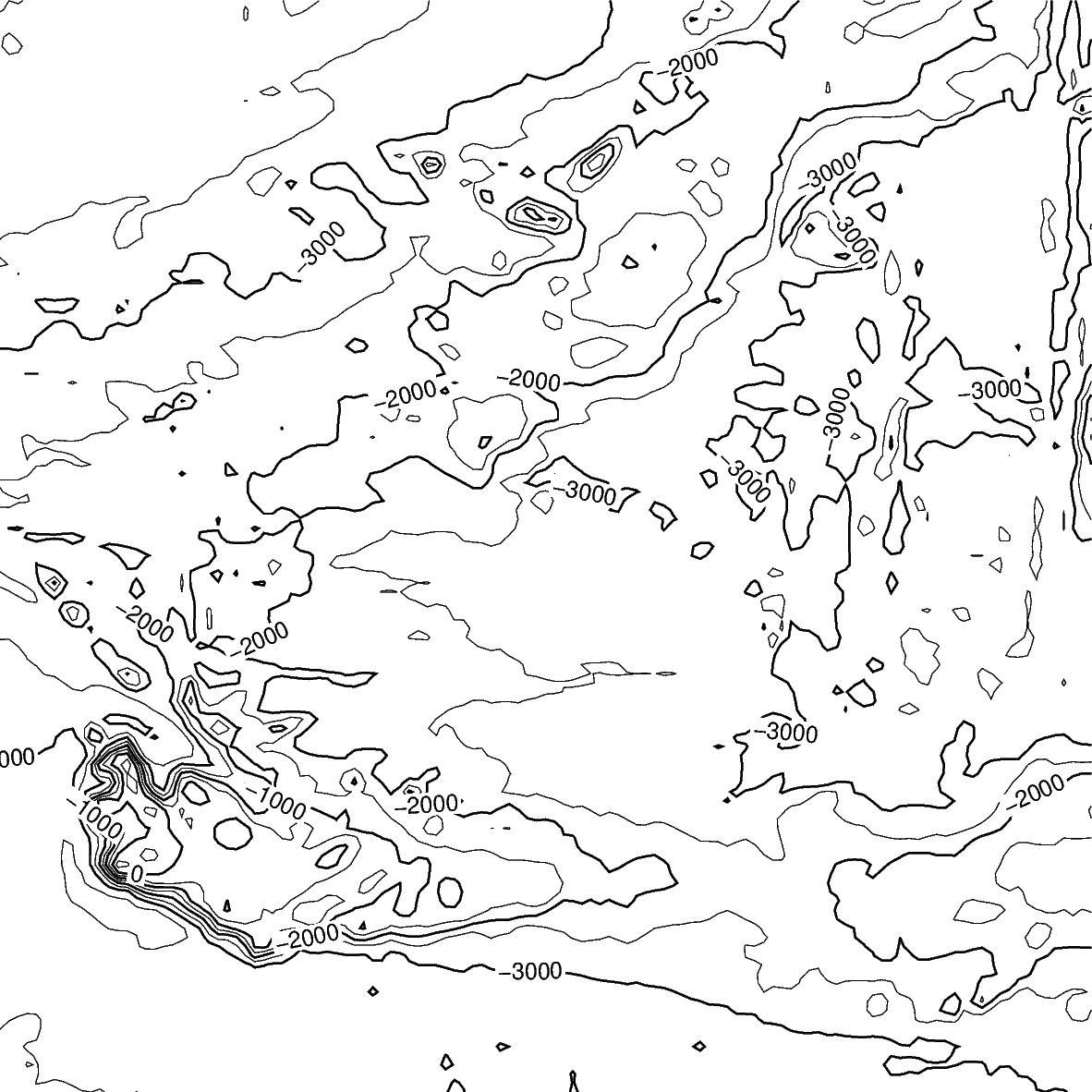 contour map